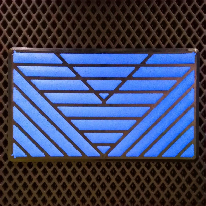 Подпятник "V" синий